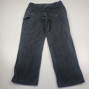 Vtg Y2K Jesse James Industrial Workwear Black Carpenter Baggy Jeans Men 38x32